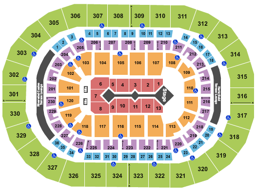 Paycom Center Seating Chart: For King And Country