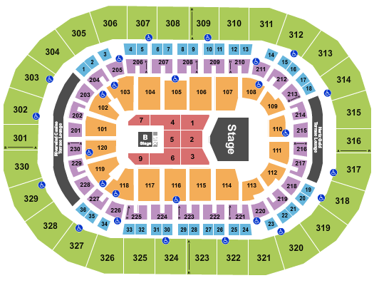 Paycom Center Seating Chart: Grupo Firme