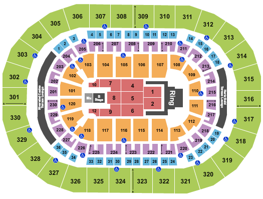 Paycom Center Seating Chart: Jelly Roll