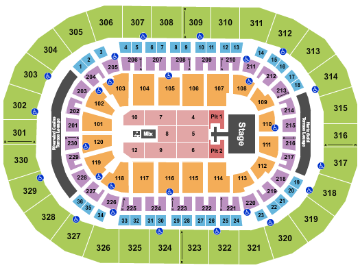 Paycom Center Seating Chart: Lainey Wilson