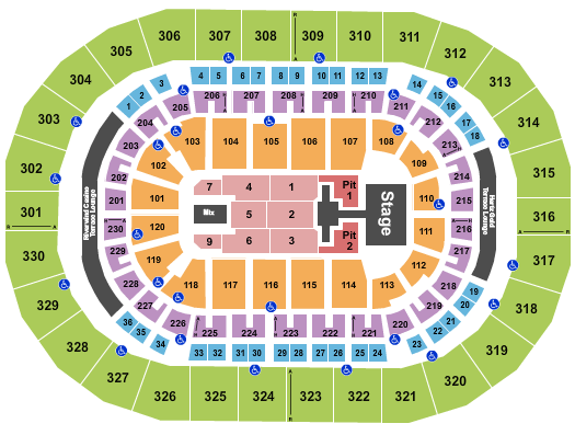Paycom Center Seating Chart: Phil Wickham