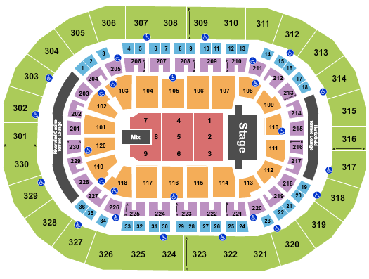 Paycom Center Seating Chart: TSO