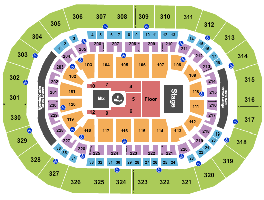 Paycom Center Seating Chart: Tyler Childers