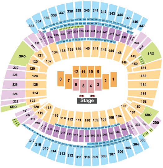 Paycor Stadium Seating Chart: Music Festival 2