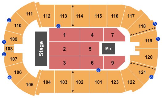 Payne Arena Seating Chart: Endstage 3