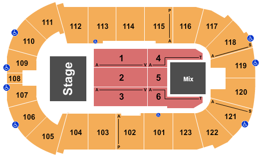 Payne Arena Seating Chart: Endstage 5