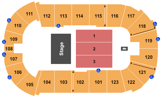 Payne Arena Seating Chart: Half House Reserved