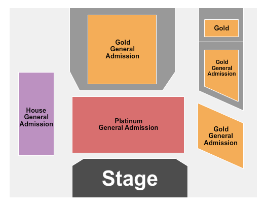 Payomet Performing Arts Center Seating Chart: Endstage GA/Platinum/House