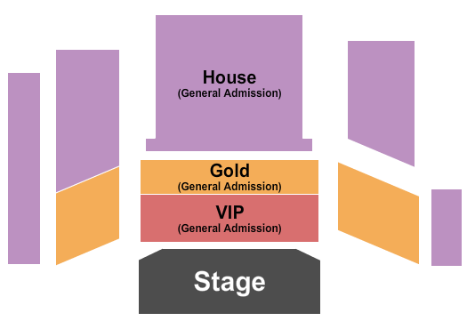 Payomet Performing Arts Center Seating Chart: Endstage VIP/Gold/House