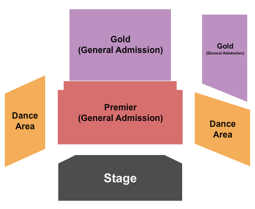 Payomet Performing Arts Center Seating Chart: Premier GA/Gold GA