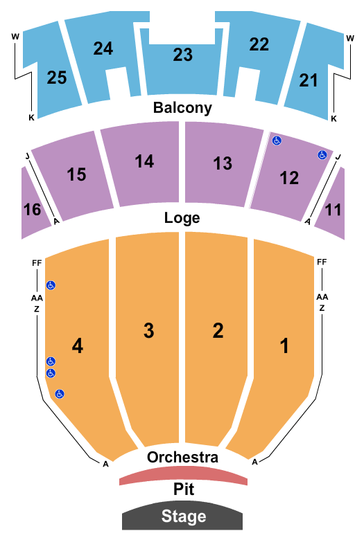 Peabody Auditorium Map