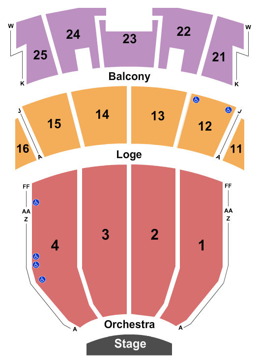Peabody Auditorium Map