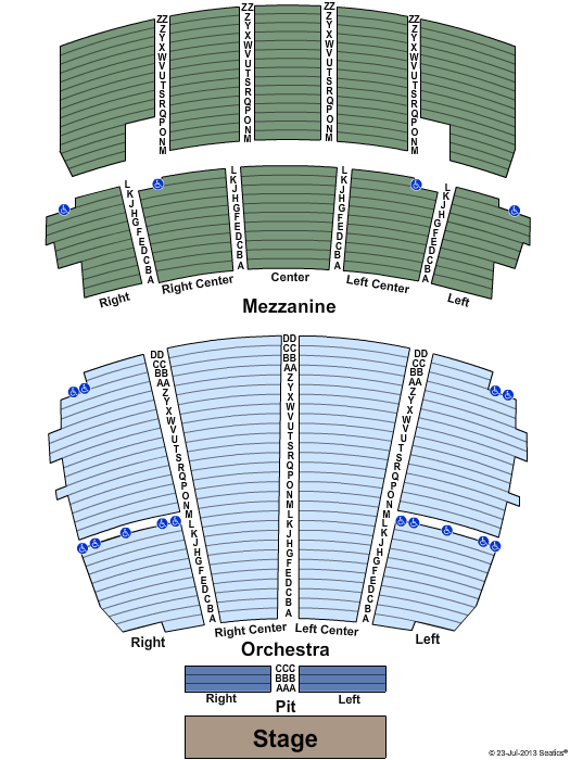 Peabody Opera House Seating Chart