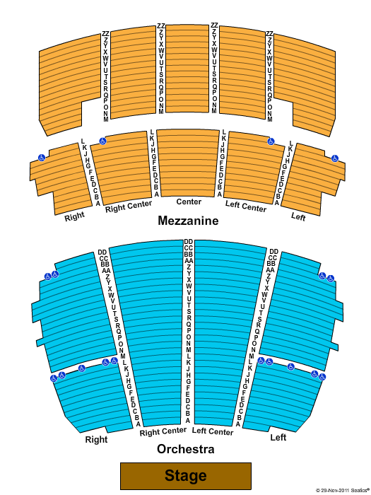 Peabody Opera House Seating Chart