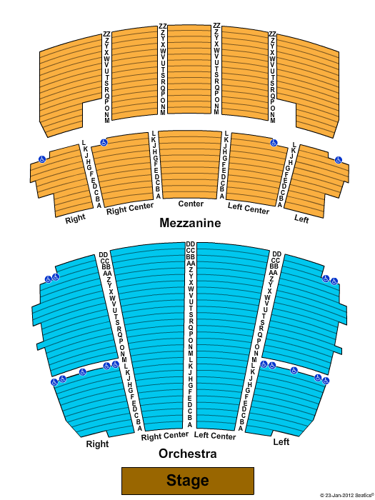 Peabody Opera House Seating Chart With Numbers