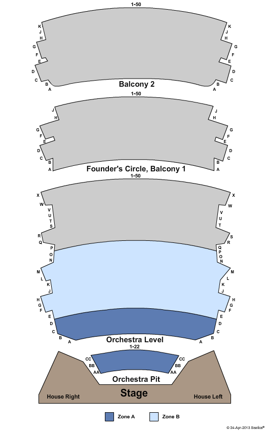 The Peace Center - SC Seating Chart