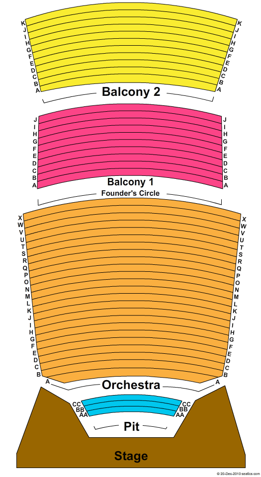 Peace Concert Hall At The Peace Center SC Seating Chart