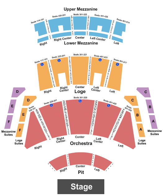 Peacock Theater - Los Angeles Seating Chart: Endstage 3