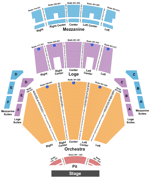 Peacock Theater - Los Angeles Seating Chart: Endstage 4
