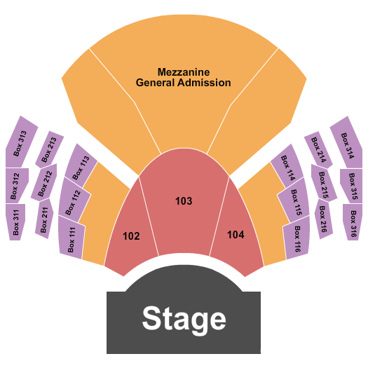 Pearl Concert Theater At Palms Casino Resort Seating Chart: Endstage GA Mezz