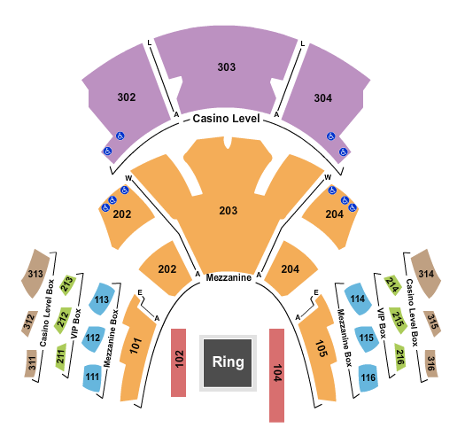 Pearl Concert Theater At Palms Casino Resort Seating Chart: Wrestling - AEW