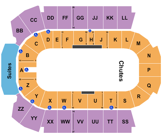 Marchant Crane Centrium Seating Chart: PBR