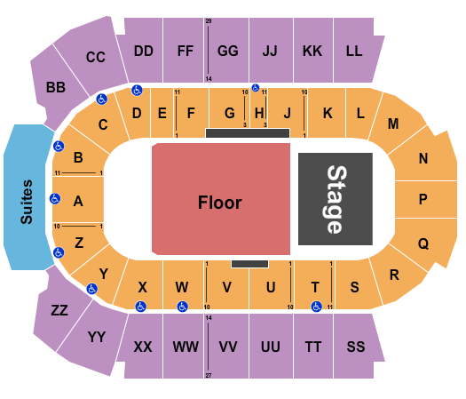 Peavey Mart Centrium Seating Chart: Russell Peters