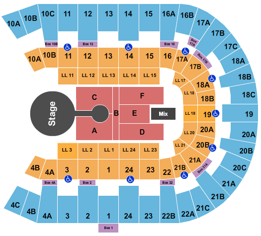 Spokane Arena Seating Chart Wwe