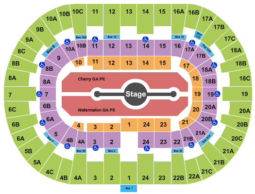 The Forum Seating Chart Harry Styles