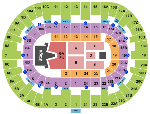 Pechanga Arena - San Diego Seating Chart: AJR