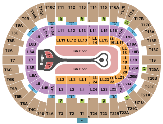 Pechanga Arena - San Diego Seating Chart: Benson Boone