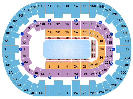 Pechanga Arena - San Diego Seating Chart: Disney On Ice 3