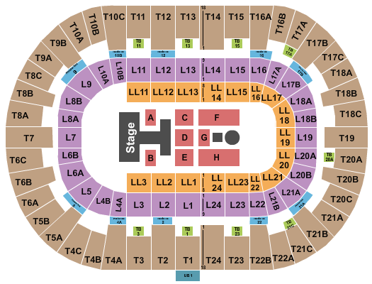 Pechanga Arena - San Diego Seating Chart: Disney