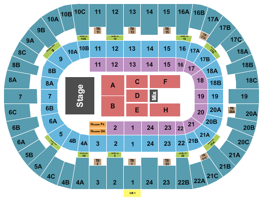 Pechanga Arena - San Diego Seating Chart: Endstage 4