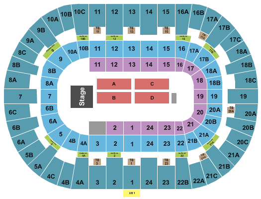 Pechanga Arena - San Diego Seating Chart: Endstage 8