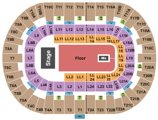 Pechanga Arena - San Diego Seating Chart: Endstage GA Floor 2