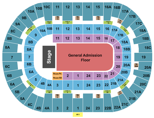 Pechanga Arena - San Diego Seating Chart: Endstage GA Floor 5