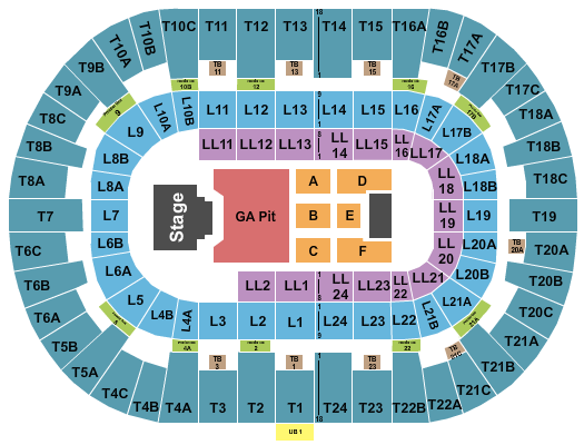Pechanga Arena - San Diego Seating Chart: Endstage GA Pit