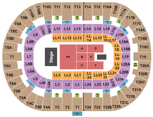 Pechanga Arena - San Diego Seating Chart: Endstage GA Pit 2
