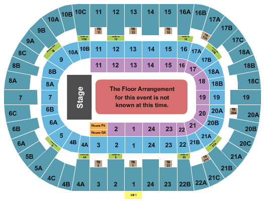 Pechanga Arena - San Diego Seating Chart: Generic Floor