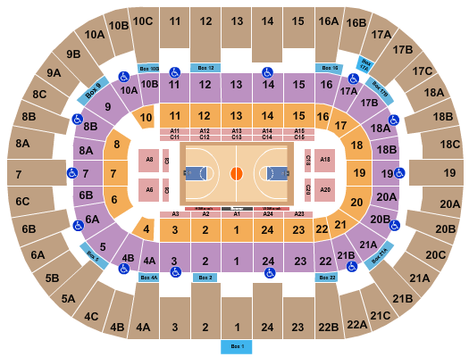 Pechanga Arena - San Diego Seating Chart: Harlem Globetrotters