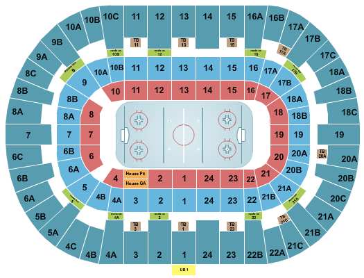 Pechanga Arena - San Diego Seating Chart: Hockey