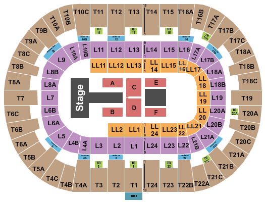 Pechanga Arena - San Diego Seating Chart: J Balvin 1