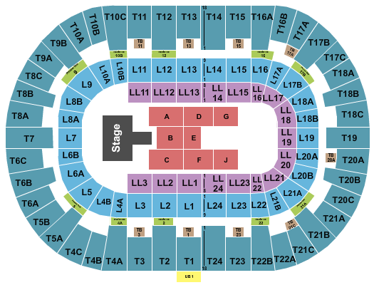 Pechanga Arena - San Diego Seating Chart: Jhene Aiko