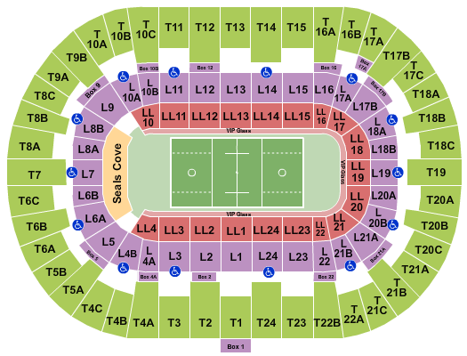 Pechanga Arena - San Diego Seating Chart: Lacrosse 2
