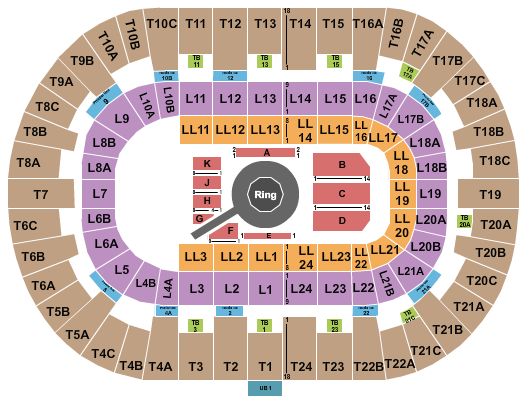 Pechanga Arena - San Diego Seating Chart: MMA 3