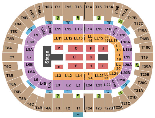 Pechanga Arena - San Diego Seating Chart: Maverick City Music