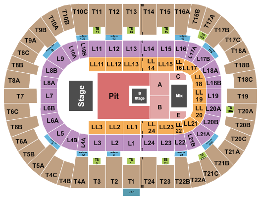 Pechanga Arena - San Diego Seating Chart: Nine Inch Nails