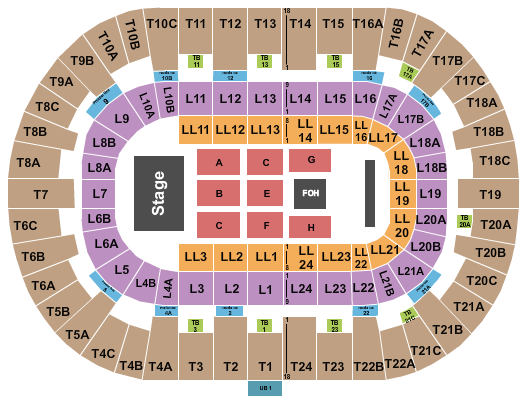 Pechanga Arena - San Diego Seating Chart: Ricardo Arjona