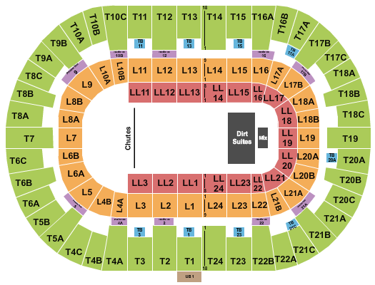 Pechanga Arena - San Diego Seating Chart: Rodeo